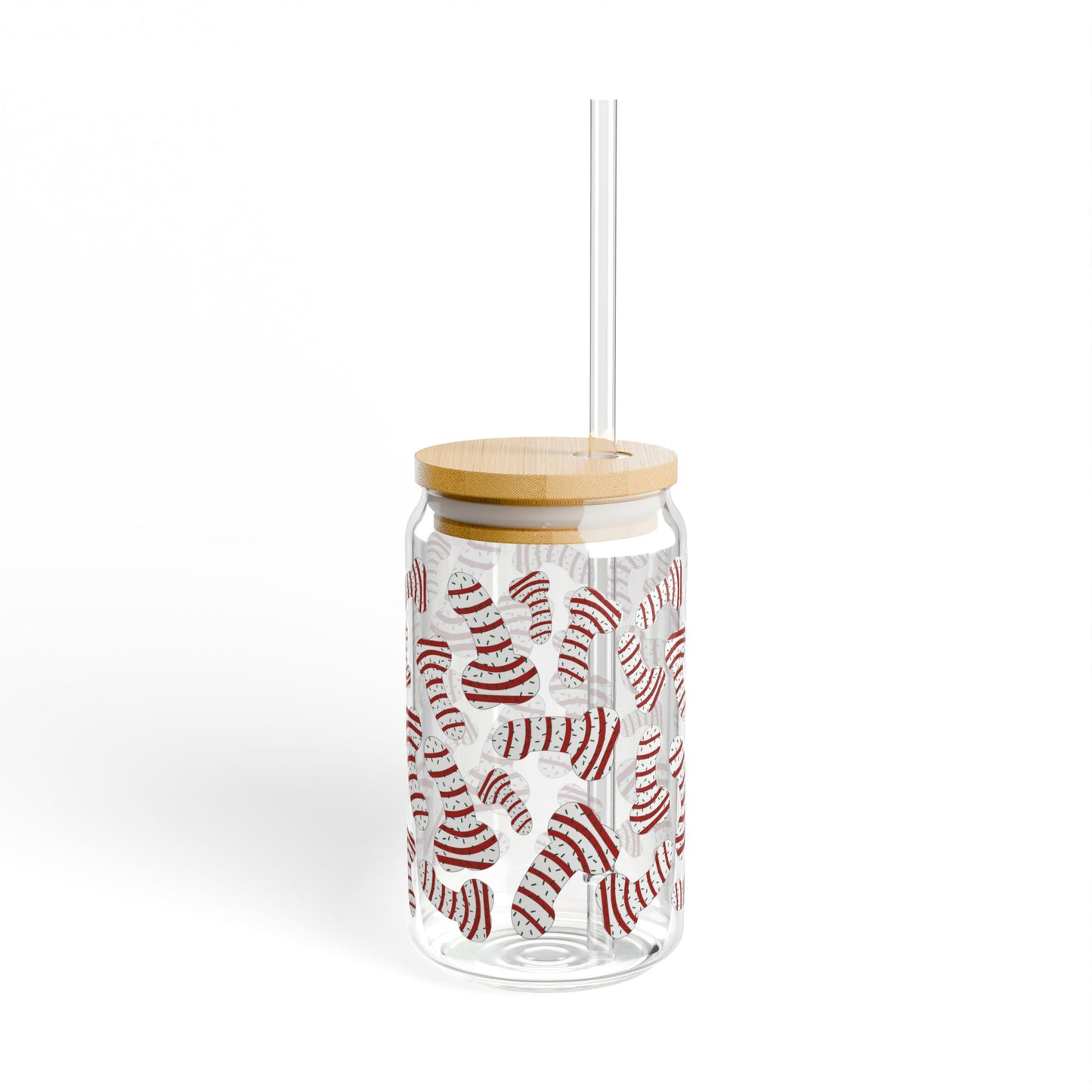 Dickmastree Cakes Sipper Glass, 16oz