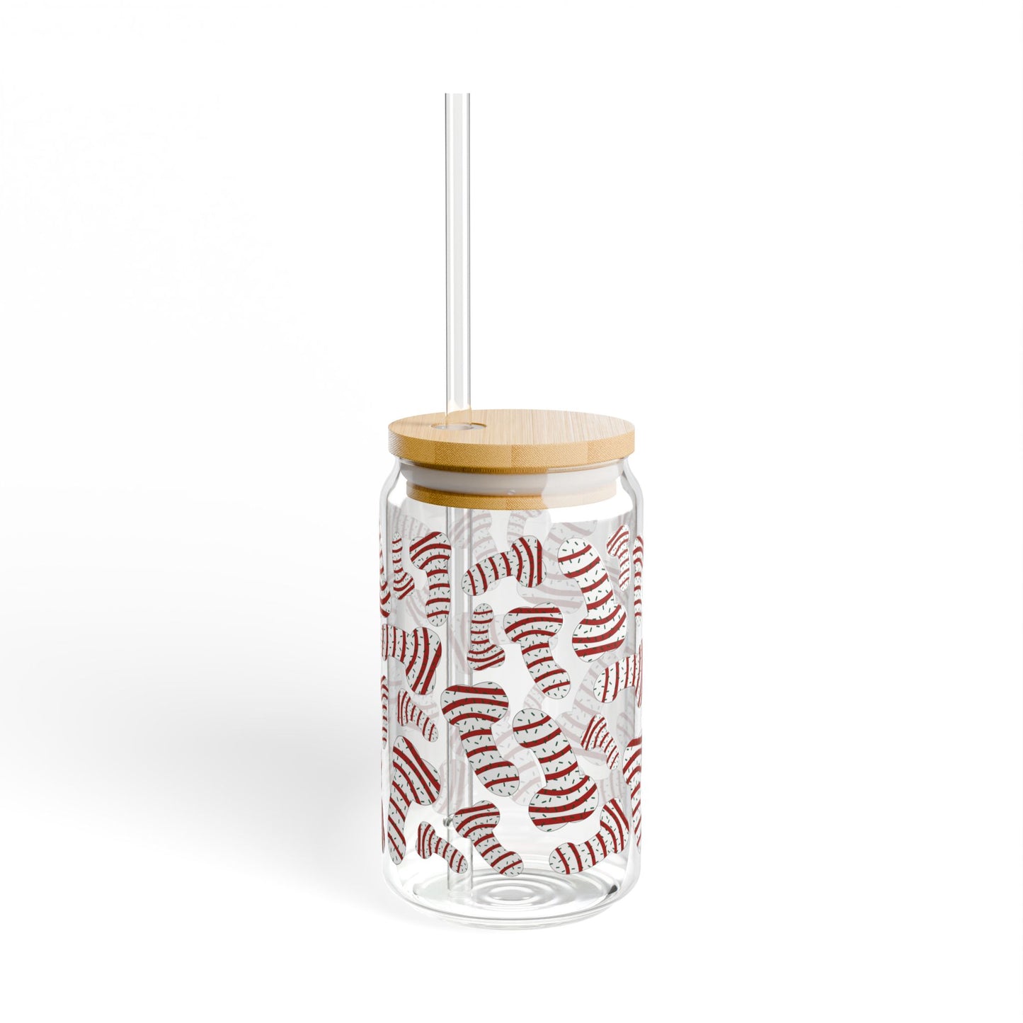 Dickmastree Cakes Sipper Glass, 16oz
