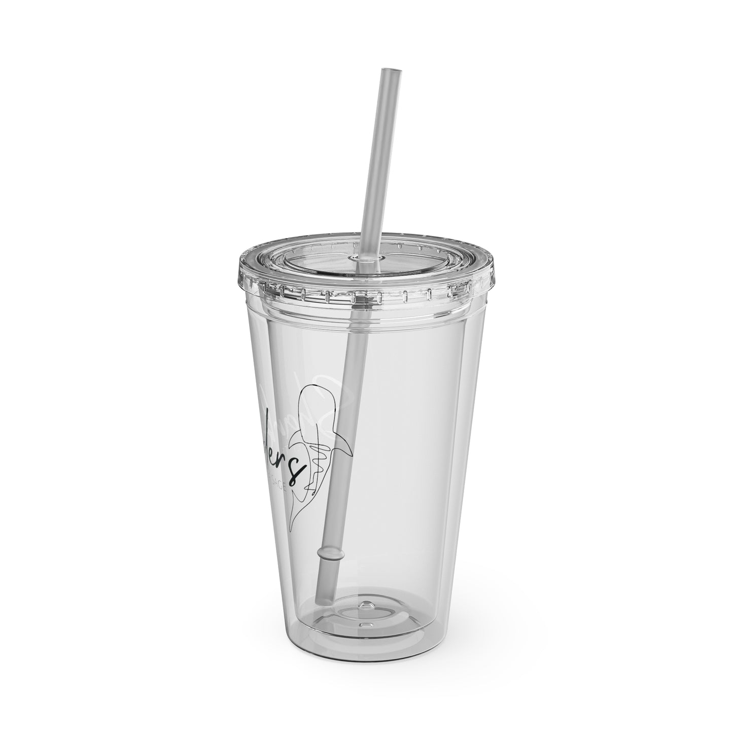 Sharksiders Tumbler with Straw, 16oz