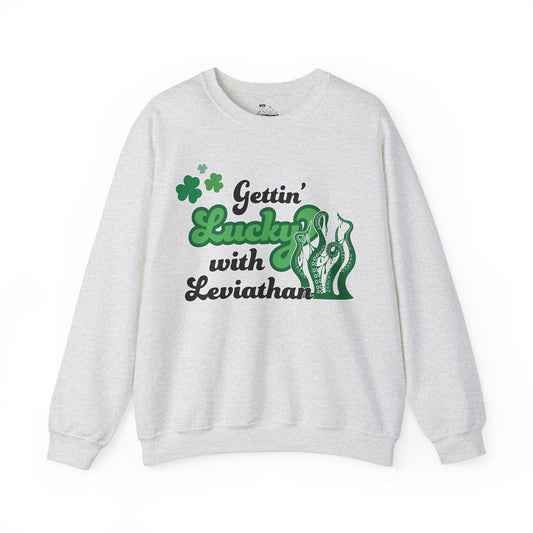 Gettin Lucky with Leviathan Tee Crewneck Sweatshirt