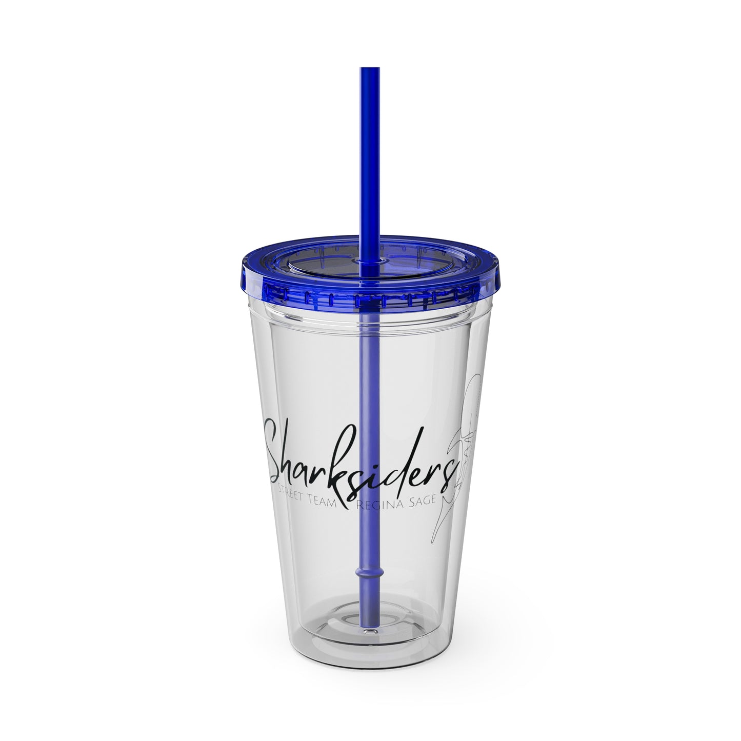 Sharksiders Tumbler with Straw, 16oz