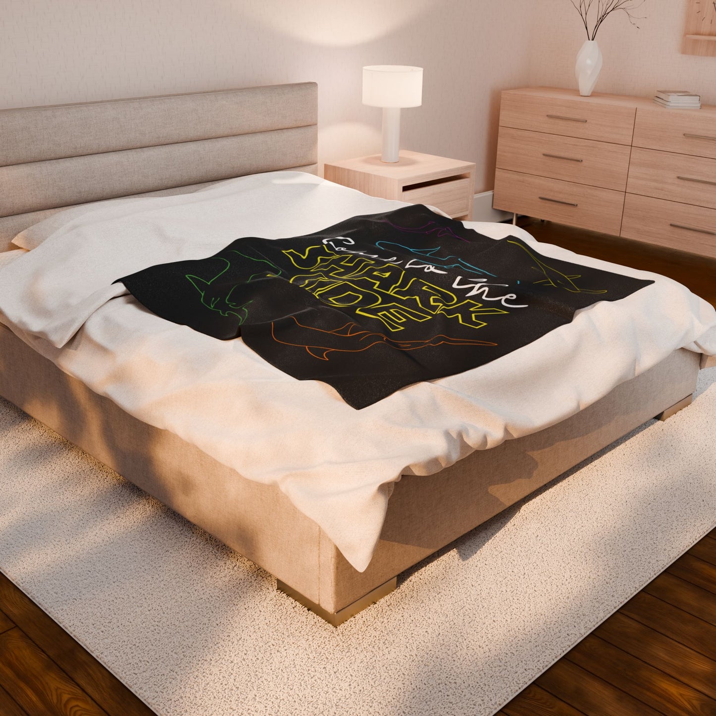 Come to the Shark Side Velveteen Plush Blanket