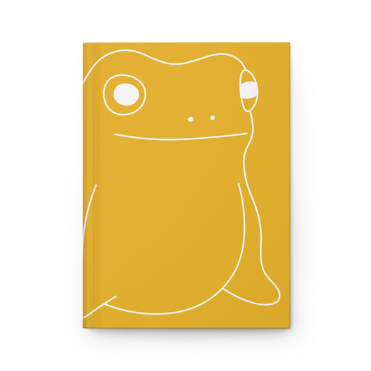 GLF Derpy Frog Hardcover Journal - Yellow