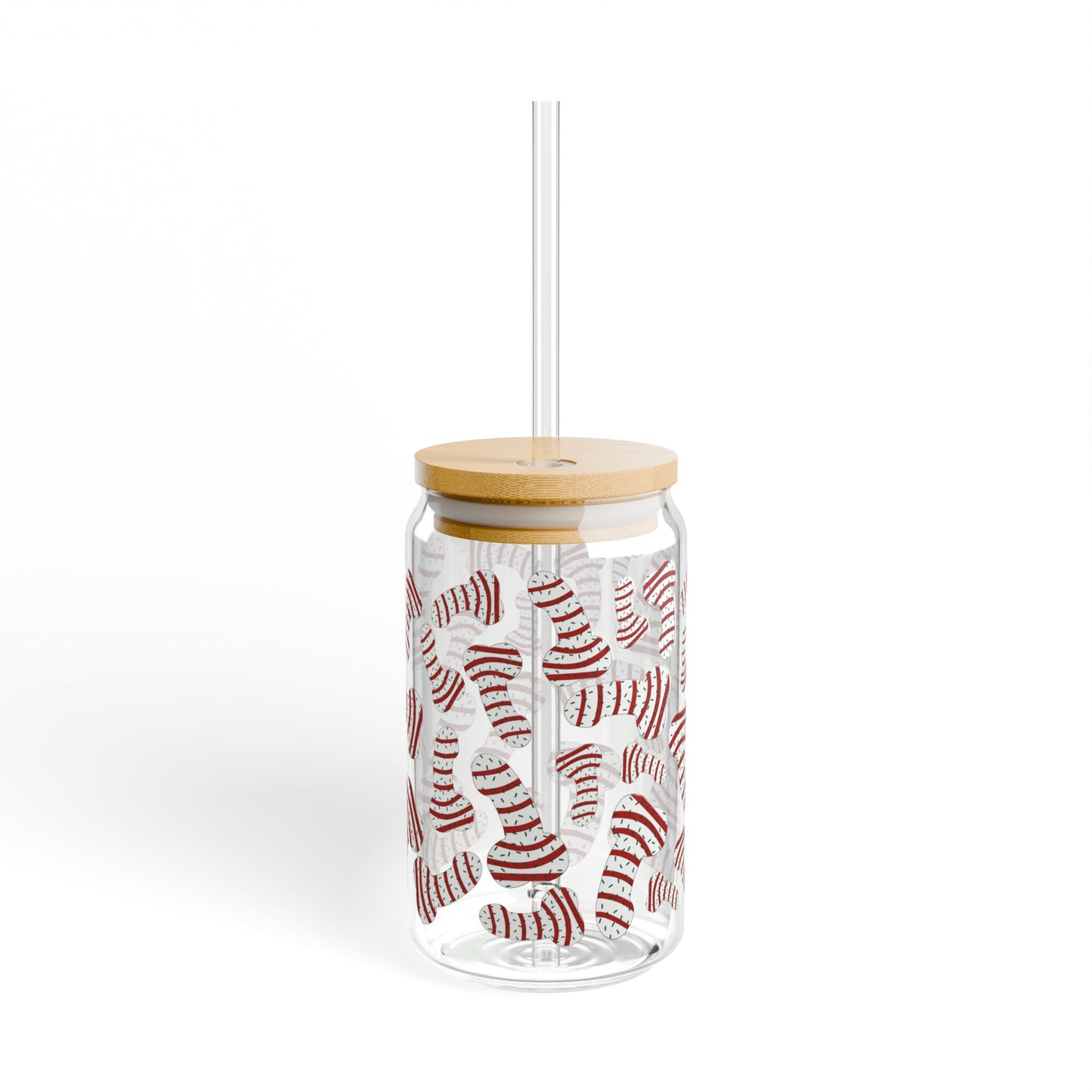 Dickmastree Cakes Sipper Glass, 16oz