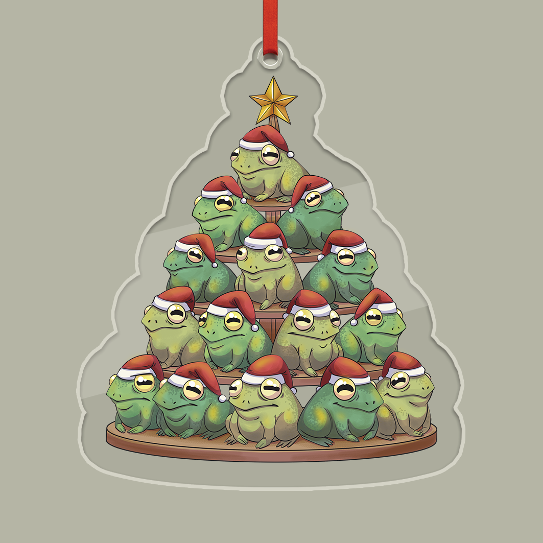 Frogmas Tree Acrylic Ornament