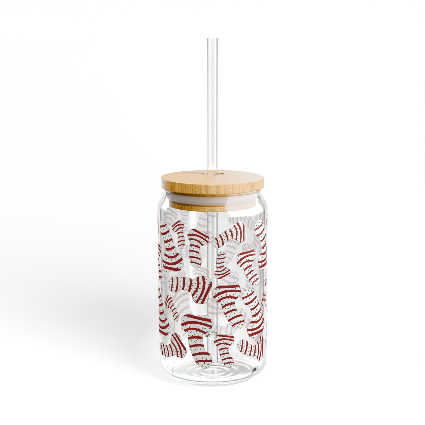Dickmastree Cakes Sipper Glass, 16oz