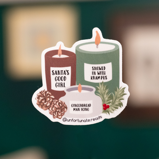 Dirty Christmas Candles Sticker