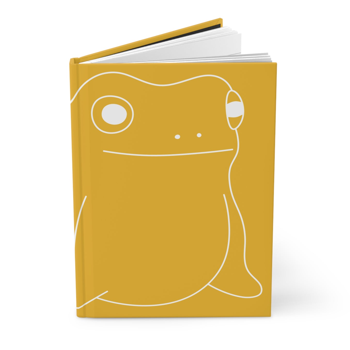 GLF Derpy Frog Hardcover Journal - Yellow