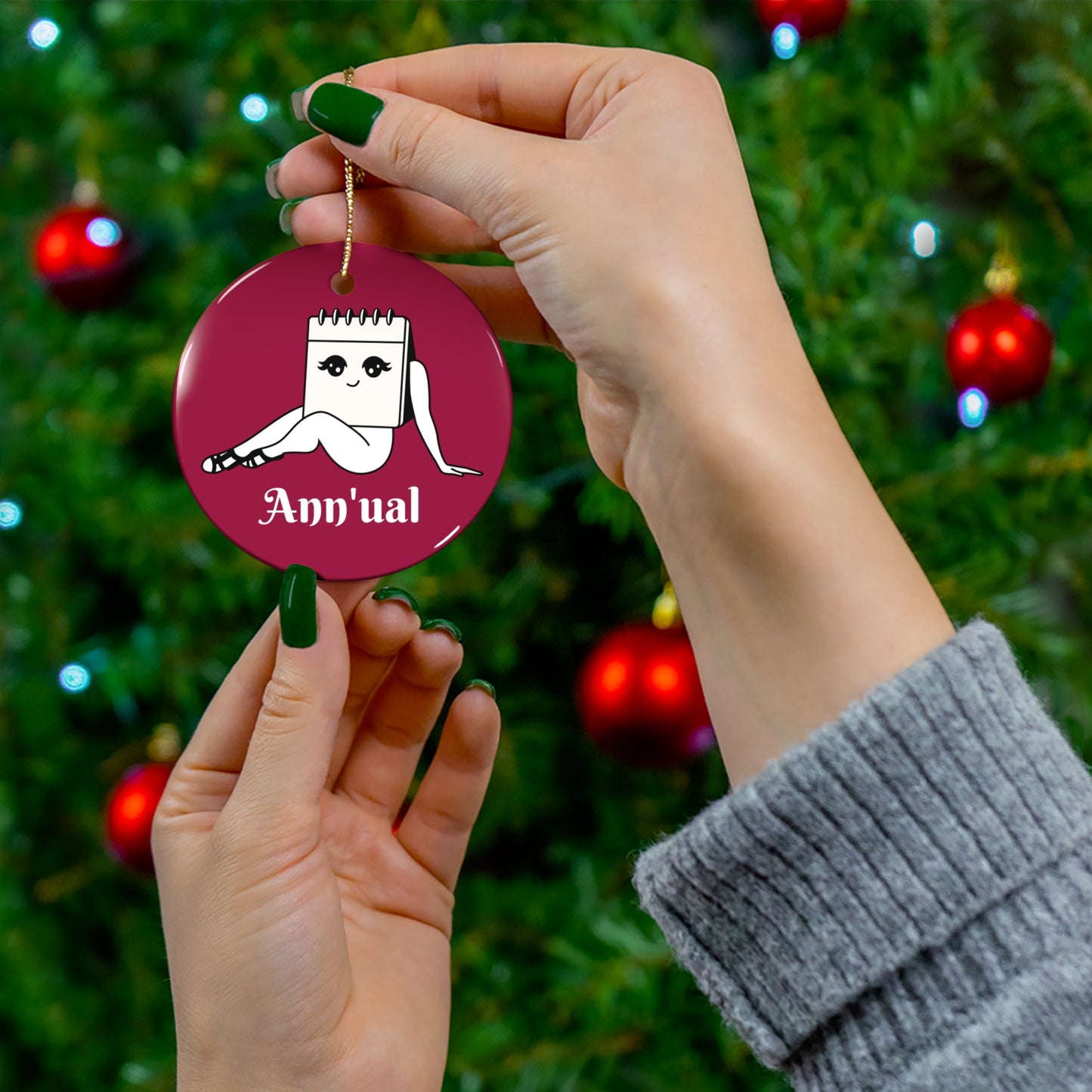 Ann'ual Ceramic Ornament