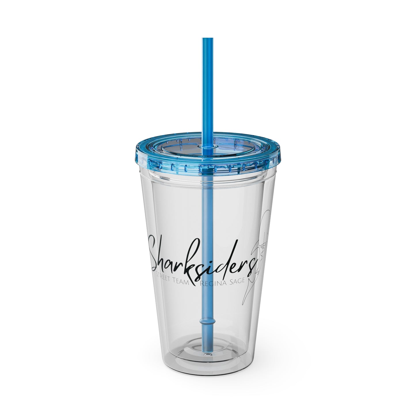 Sharksiders Tumbler with Straw, 16oz