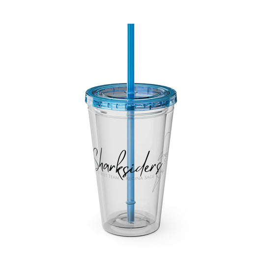 Sharksiders Tumbler with Straw, 16oz
