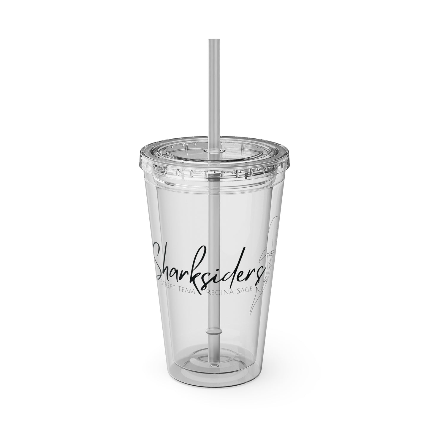 Sharksiders Tumbler with Straw, 16oz