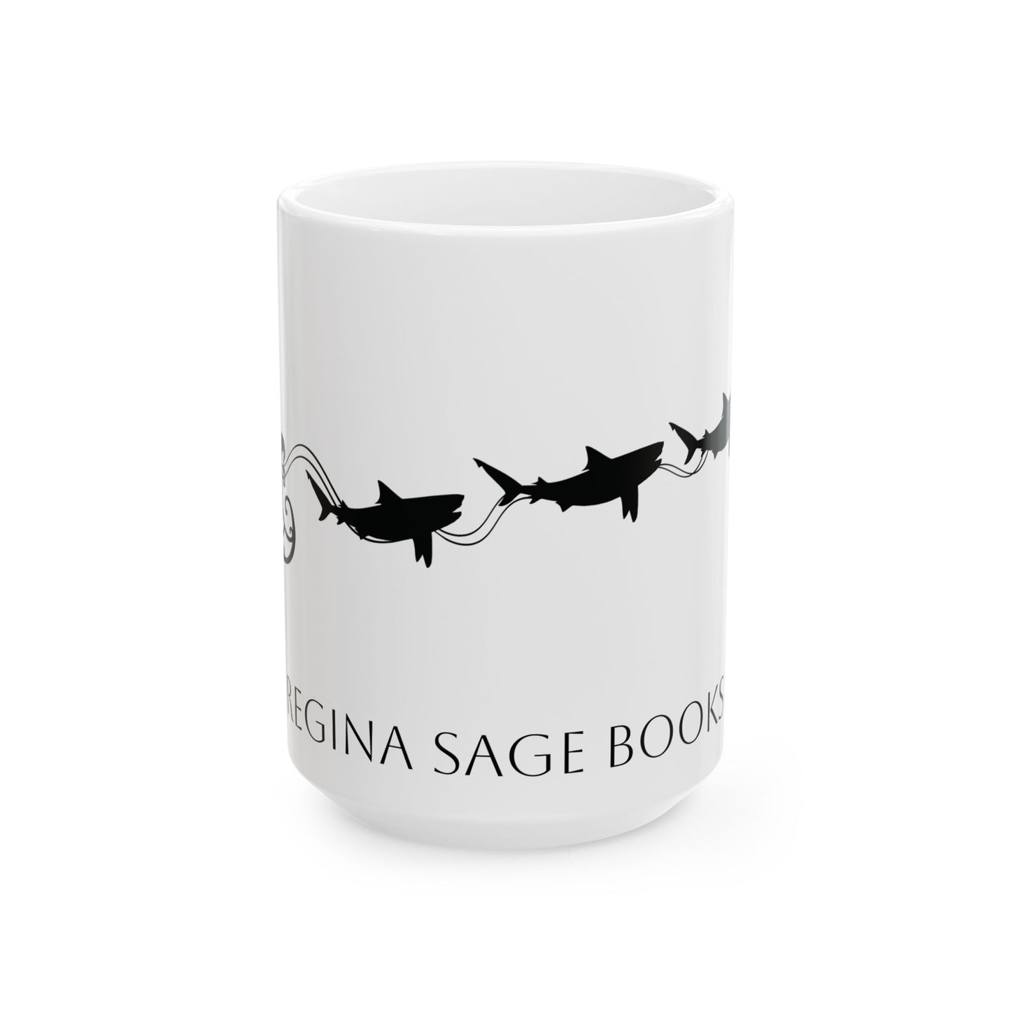 Sharkmas Ceramic Mug, (15oz)