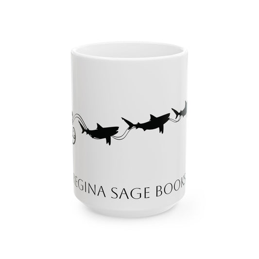 Sharkmas Ceramic Mug, (15oz)