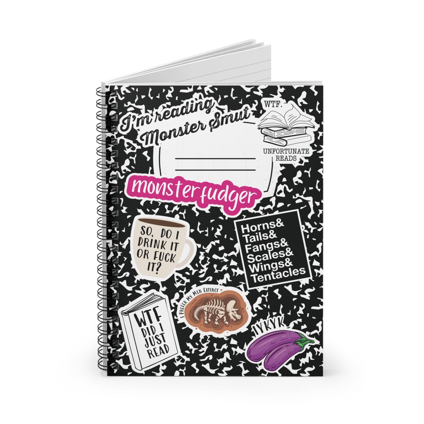 Unfortunate Stickers Spiral Notebook