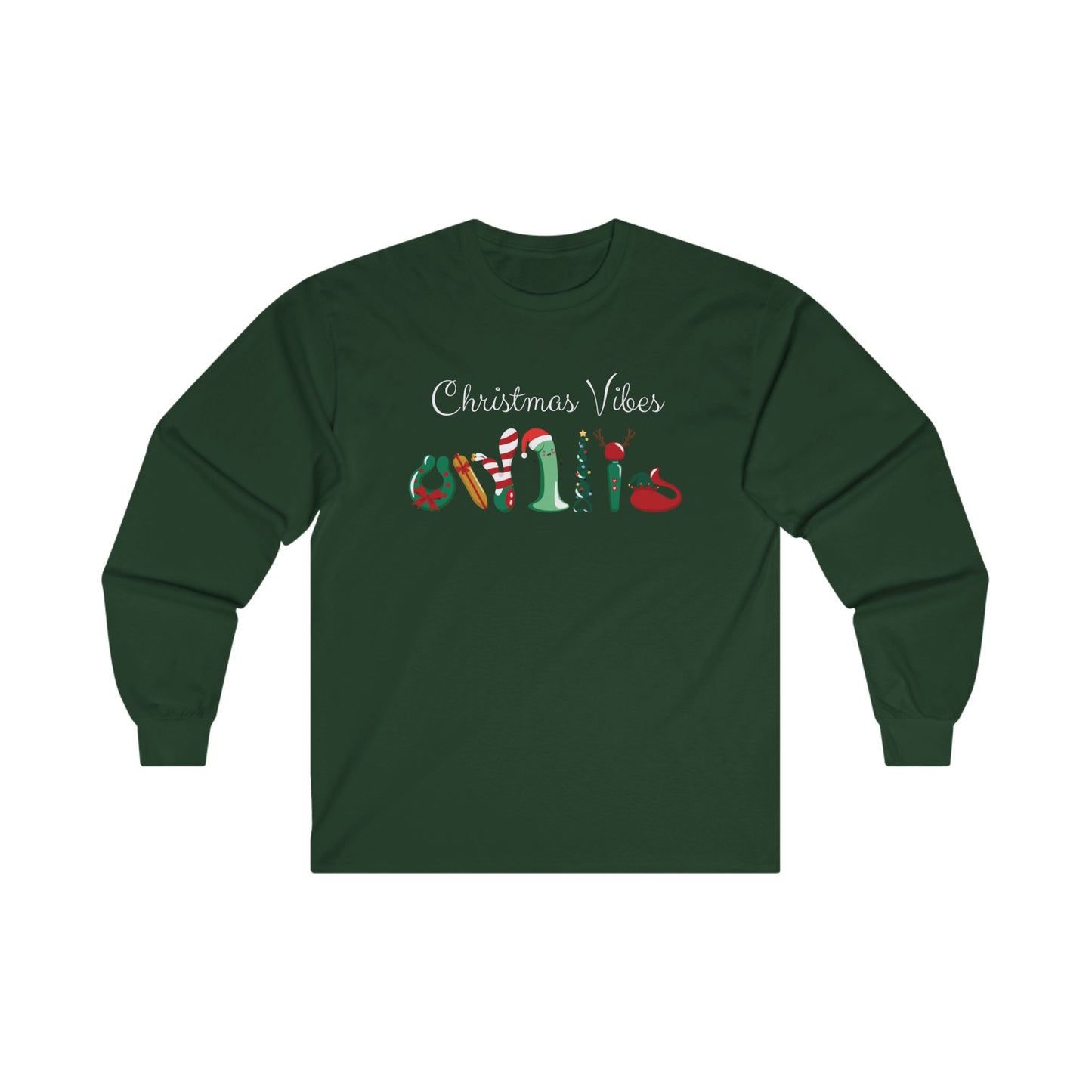 Christmas Vibes Unisex Long Sleeve Tee