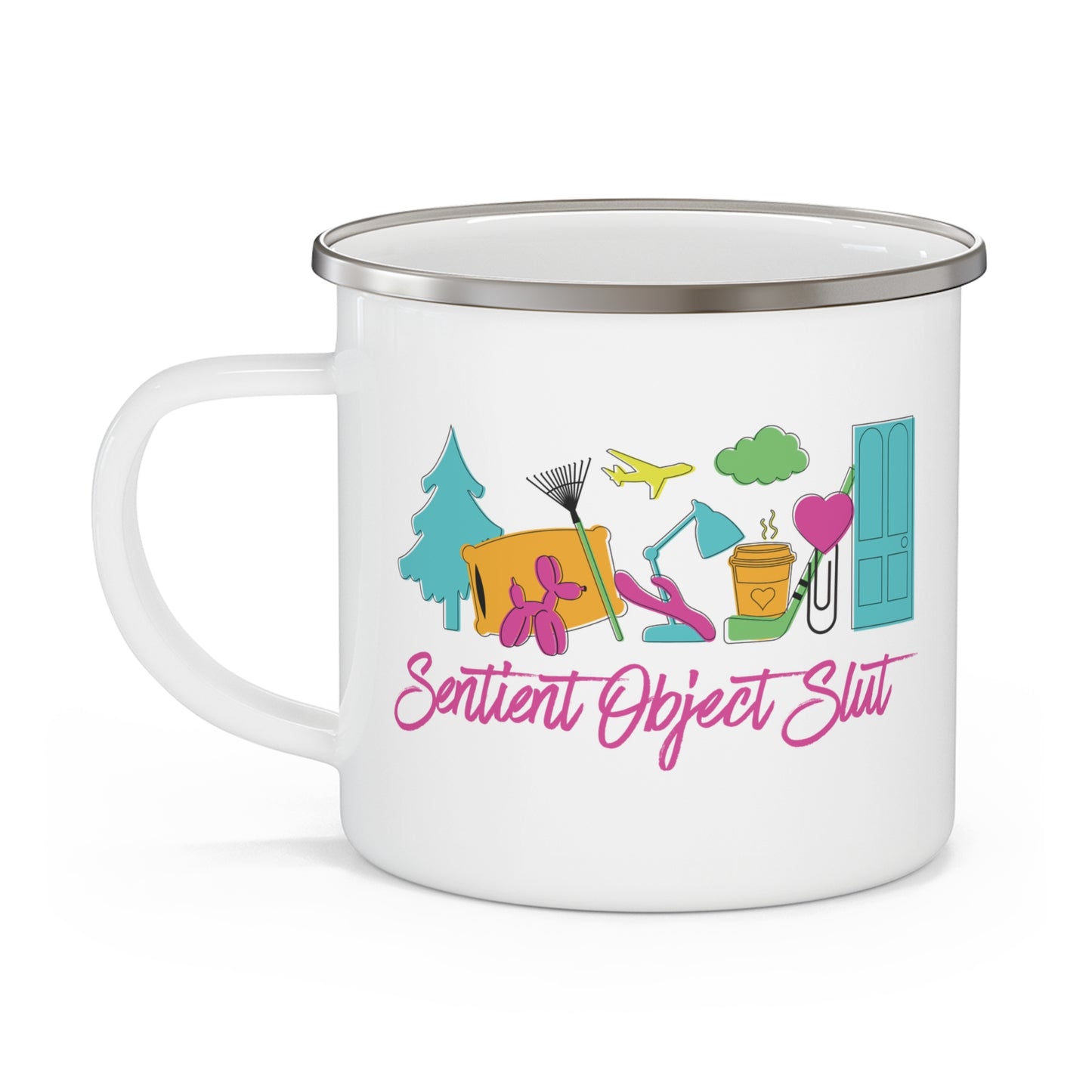 Sentient Object Slut Enamel Camping Mug