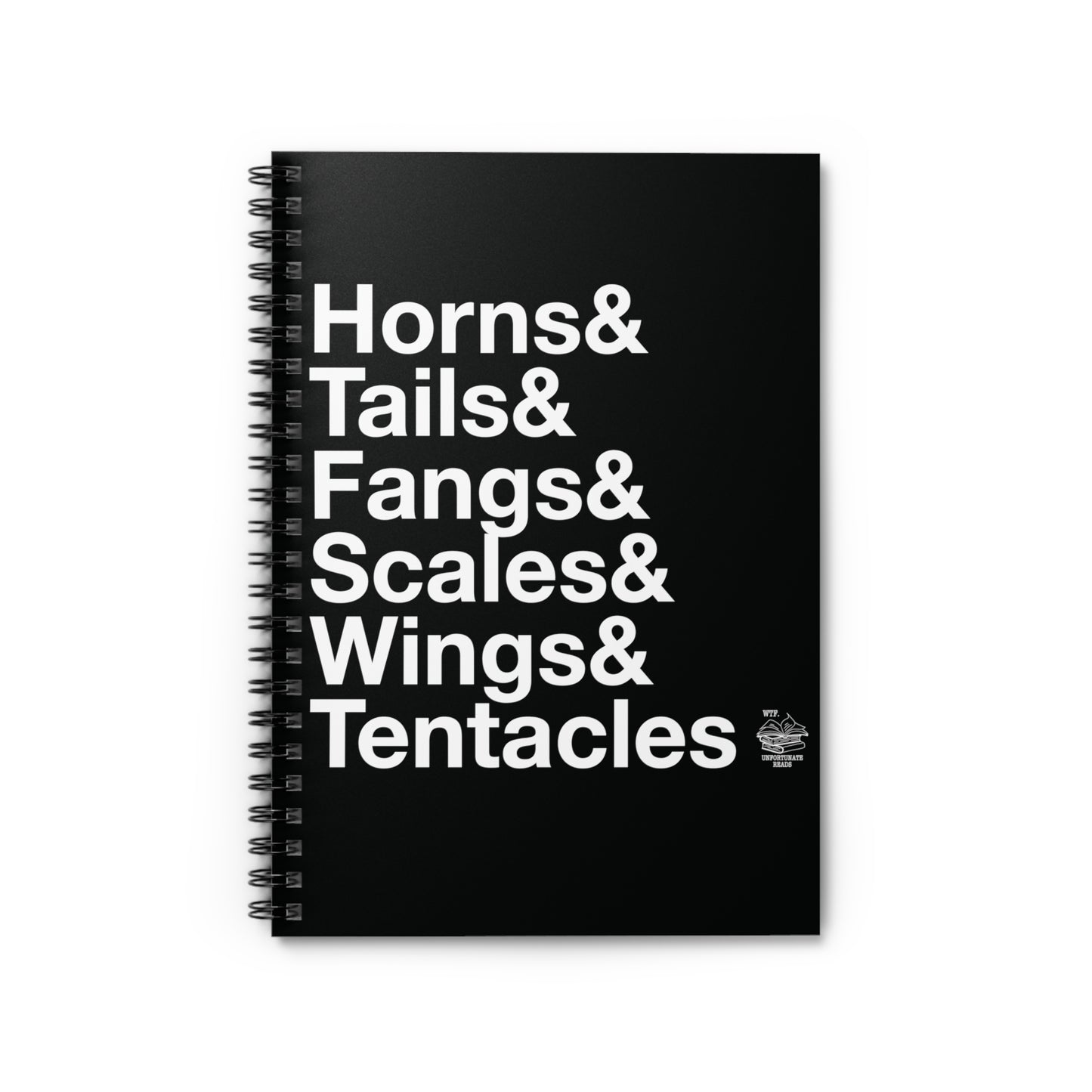 Horns & Tentacles Ampersand Spiral notebook