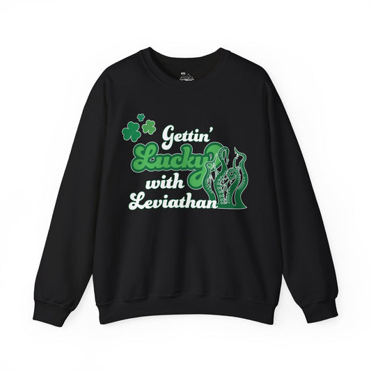 Gettin Lucky with Leviathan Tee Crewneck Sweatshirt