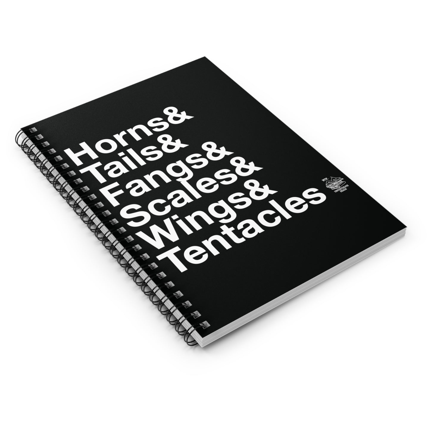 Horns & Tentacles Ampersand Spiral notebook