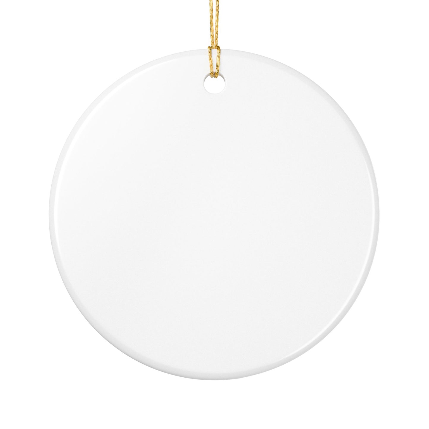 Christmas Vibes Ceramic Ornament
