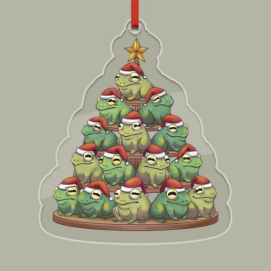 Frogmas Tree Acrylic Ornament