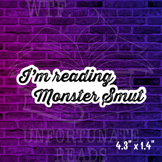 I'm Reading Monster Smut Sticker