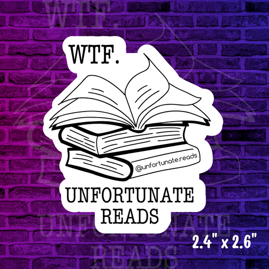 Unfortunate Reads Logo Sticker