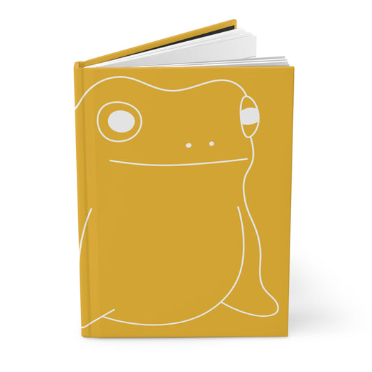 GLF Derpy Frog Hardcover Journal - Yellow