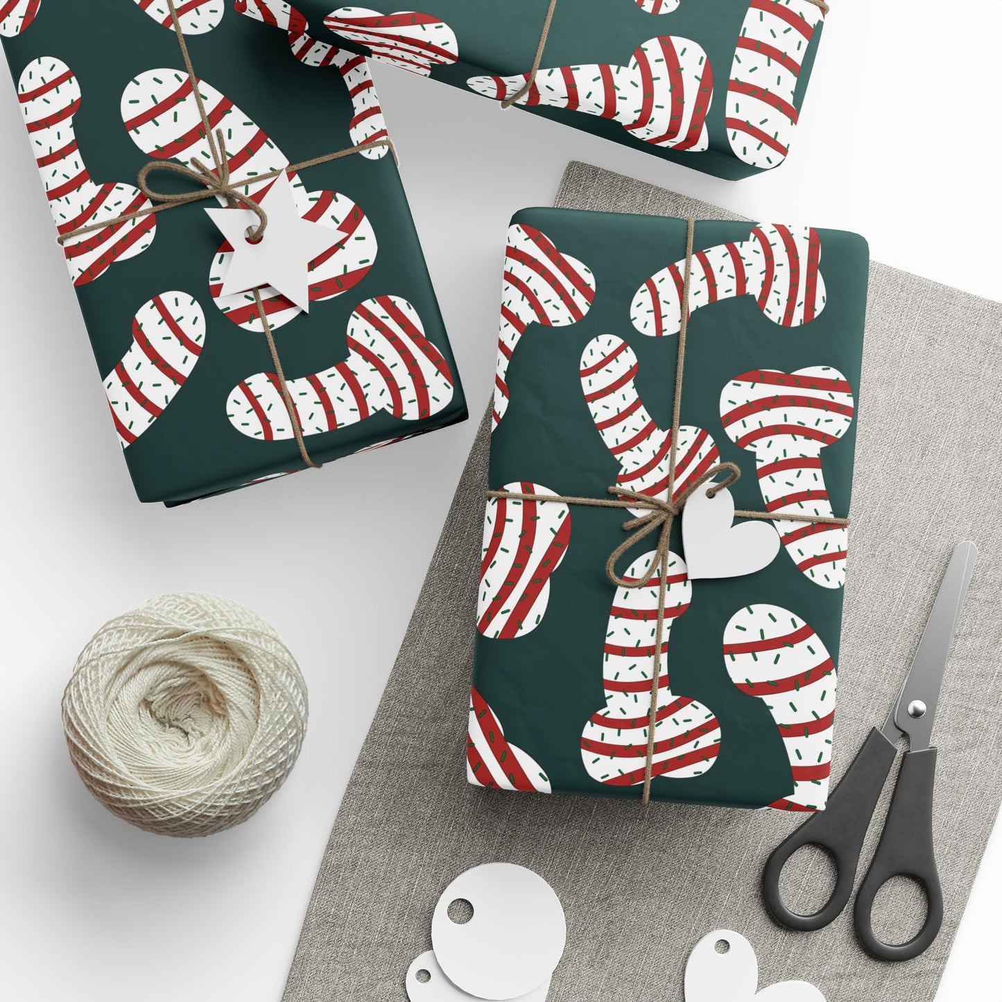 Dickmastree Cakes Wrapping Paper