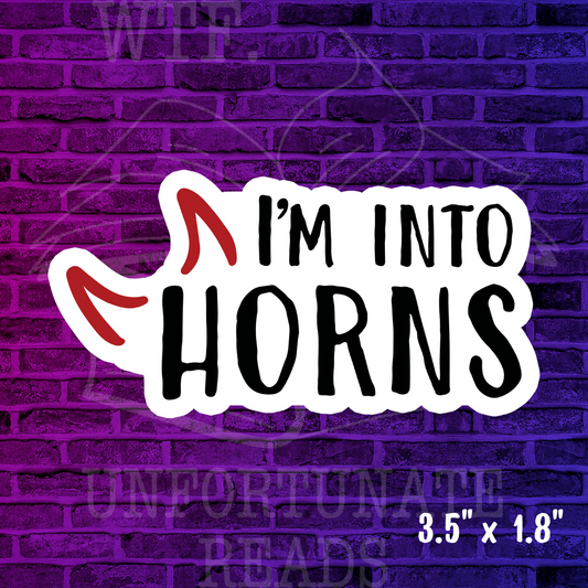 I'm Into Horns Sticker