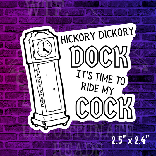 Hickory DICKory Dock Sticker