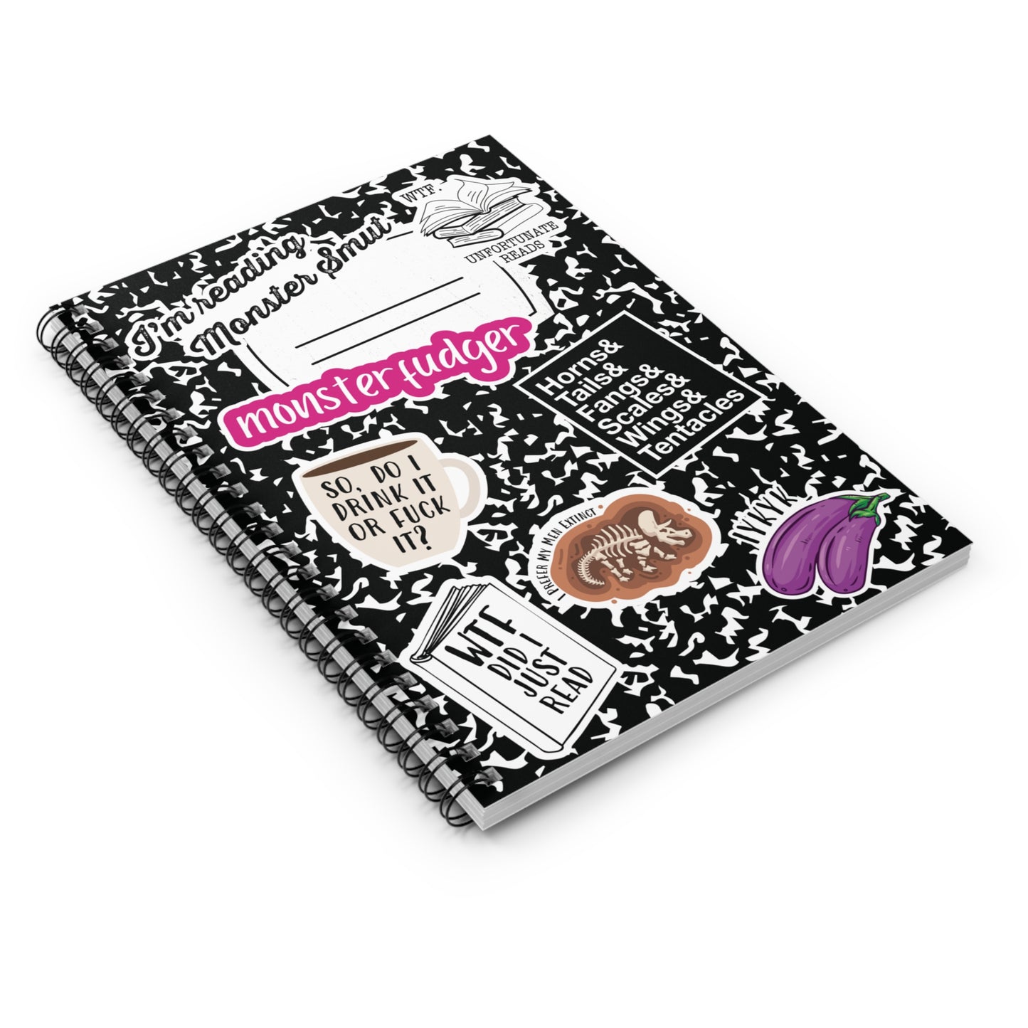 Unfortunate Stickers Spiral Notebook