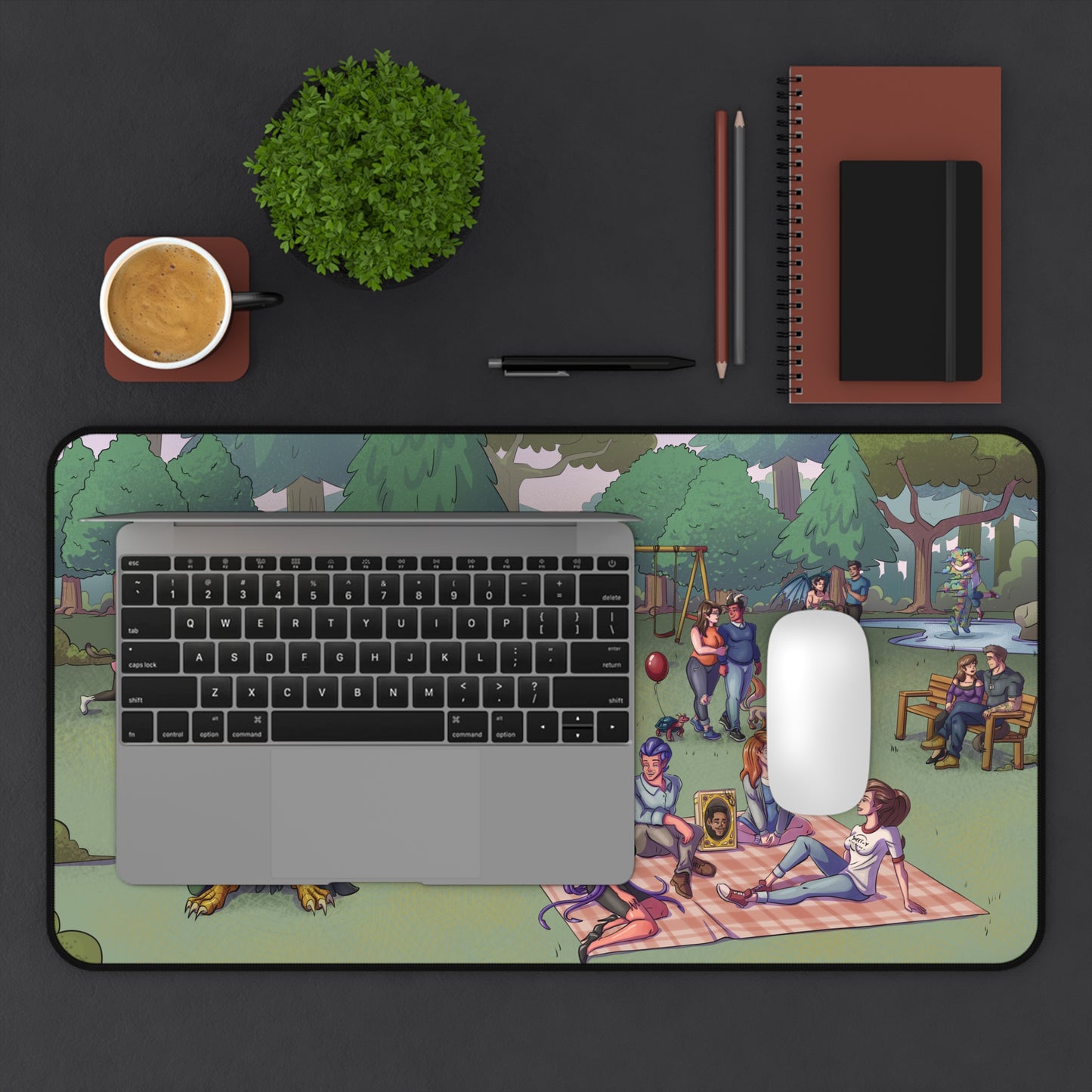 Ghostlight Falls Desk Mat