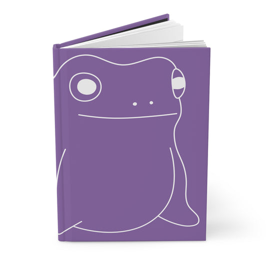 GLF Derpy Frog Hardcover Journal - Light Purple