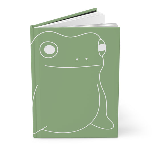 GLF Derpy Frog Hardcover Journal - Sage