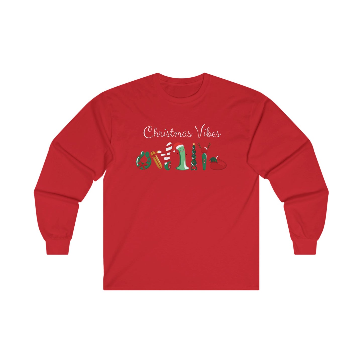 Christmas Vibes Unisex Long Sleeve Tee